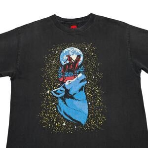 Vintage Zero Jamie Thomas T Shirt Mens Medium M Black Wolf Stars Skateboards